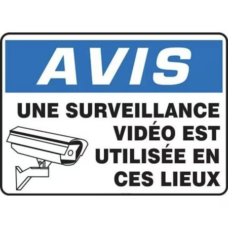Accuform OSHA NOTICE SAFETY SIGN VIDEO FRMASE816XT FRMASE816XT